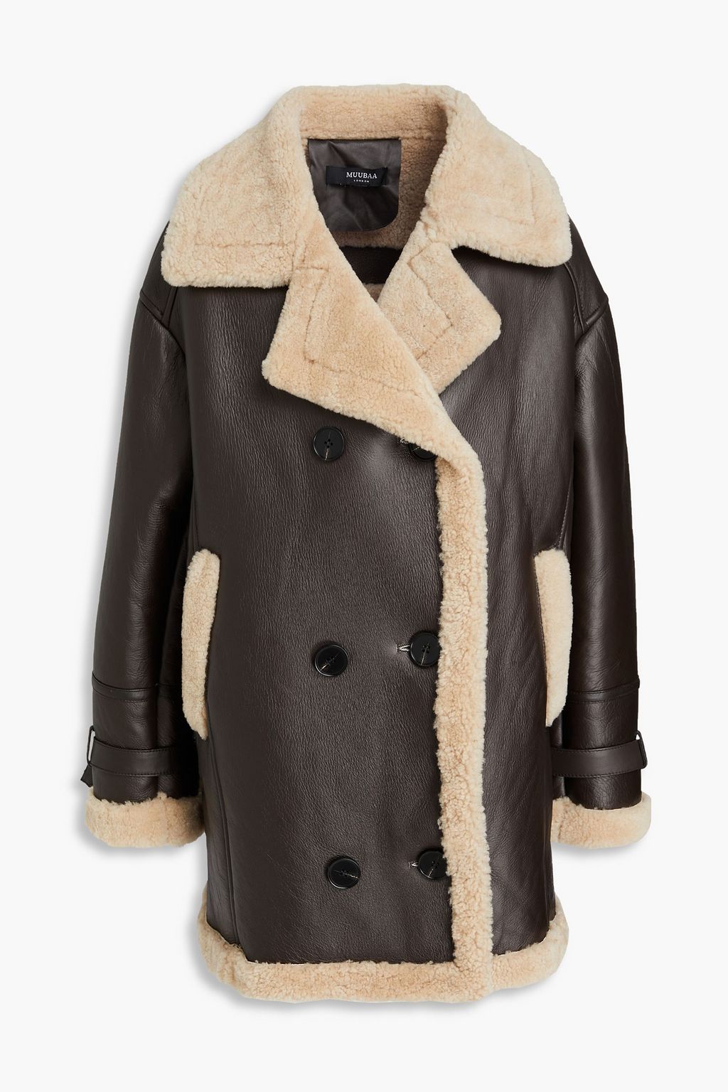 Muubaa shearling coat outlet