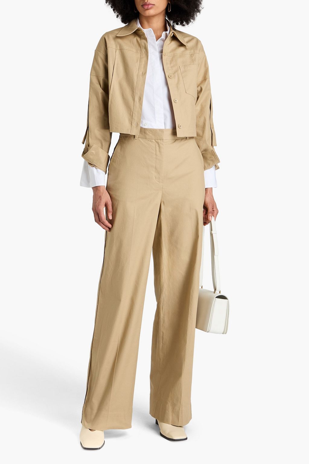 3.1 PHILLIP LIM Stretch-cotton wide-leg pants