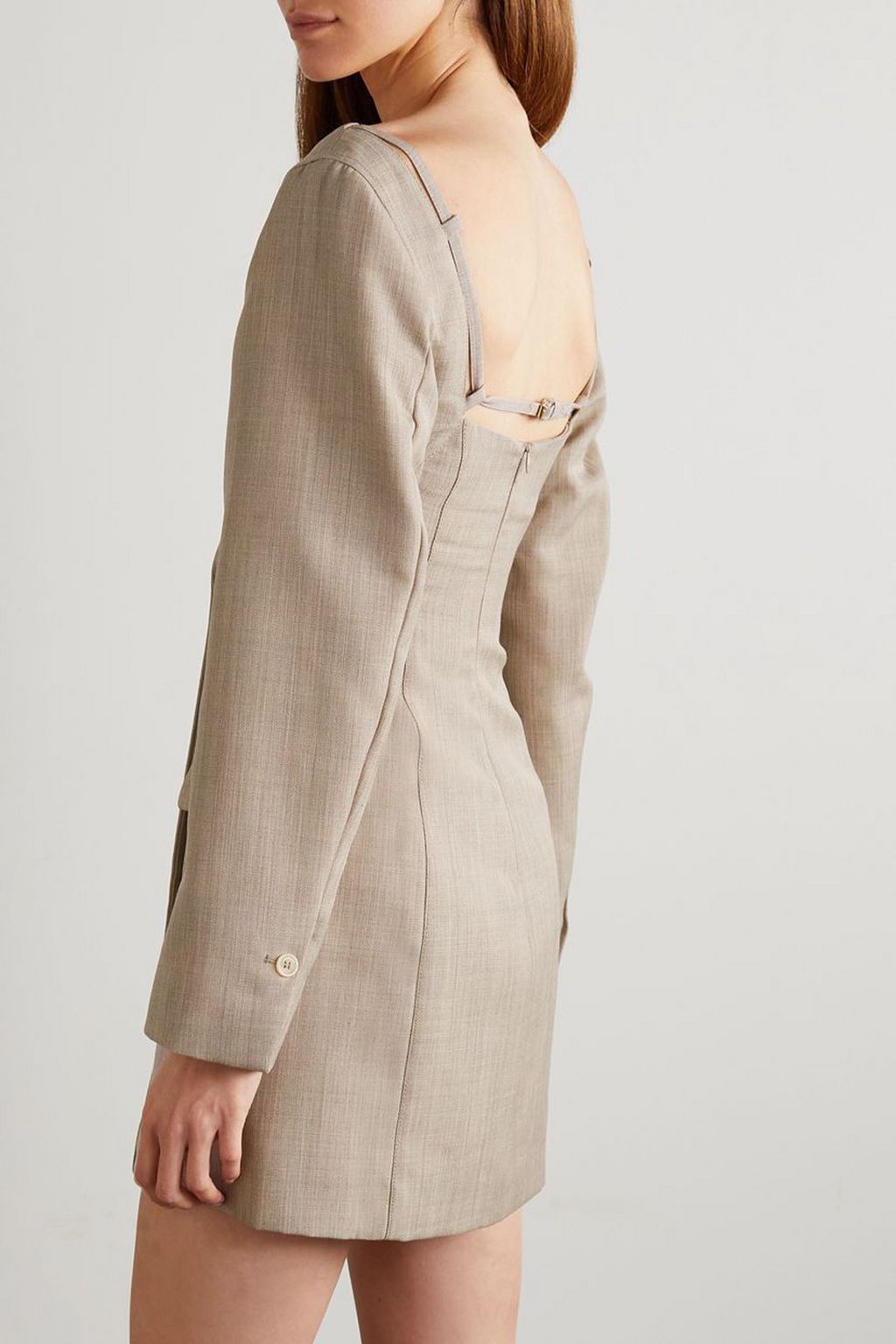JACQUEMUS Maniu cutout wool mini dress