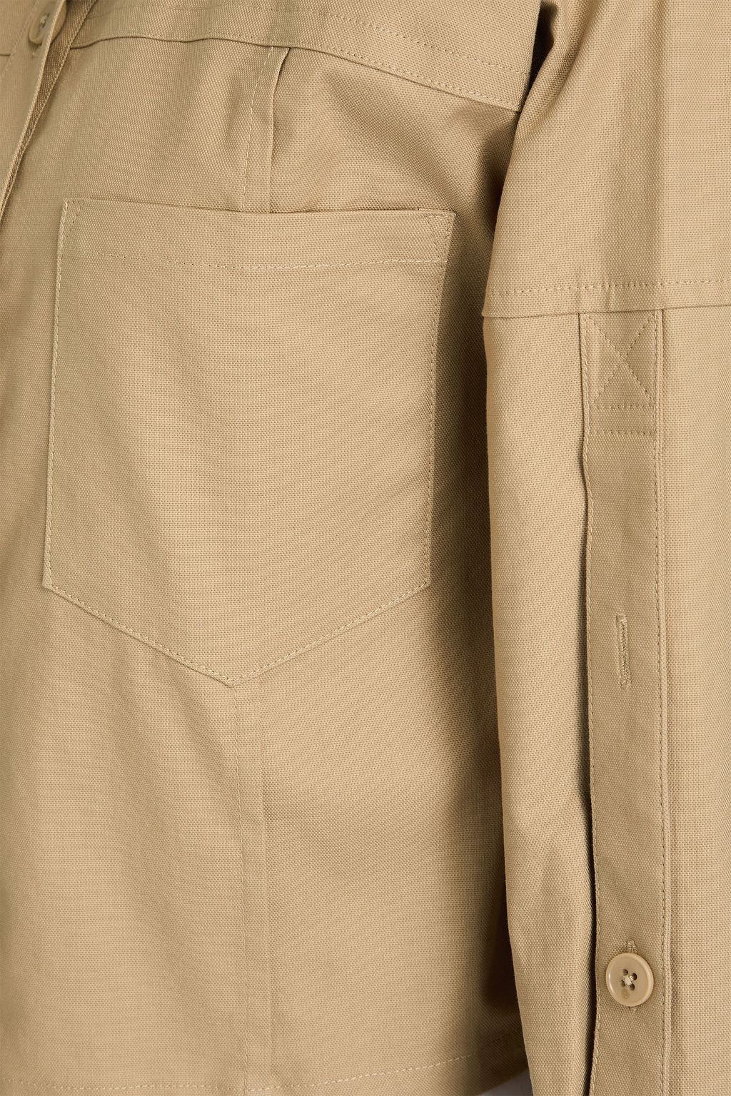 3.1 PHILLIP LIM جاكيت قصير من مزيج من القطن