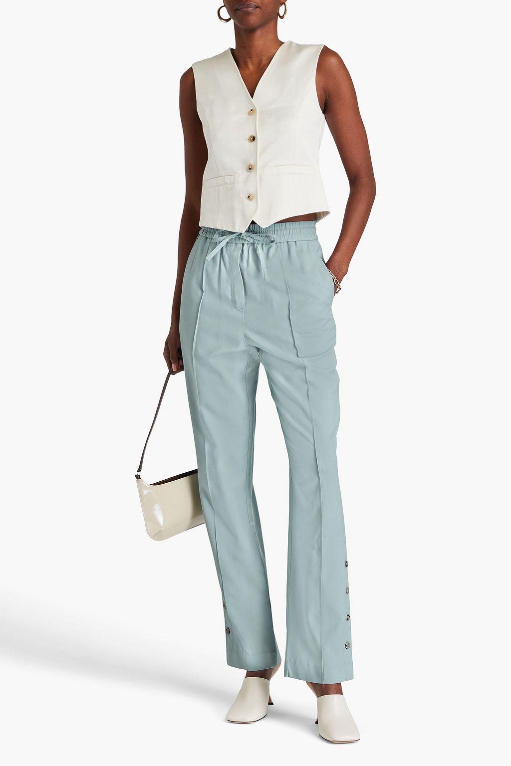 3.1 PHILLIP LIM 울 혼방 트랙 팬츠