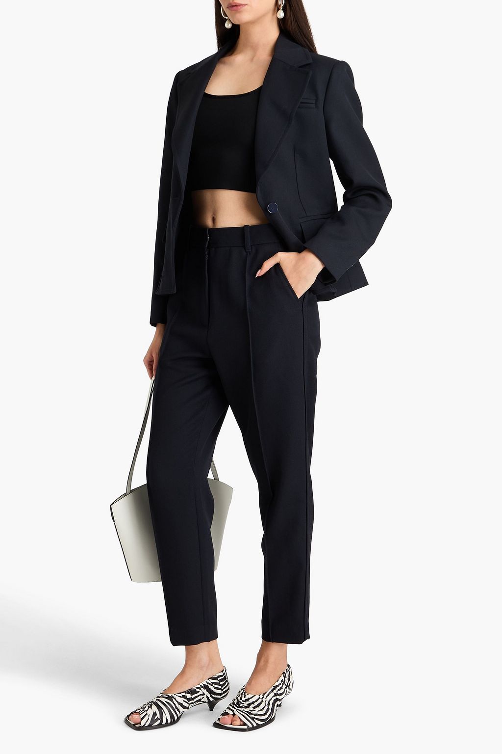 3.1 PHILLIP LIM Cropped wool-twill tapered pants