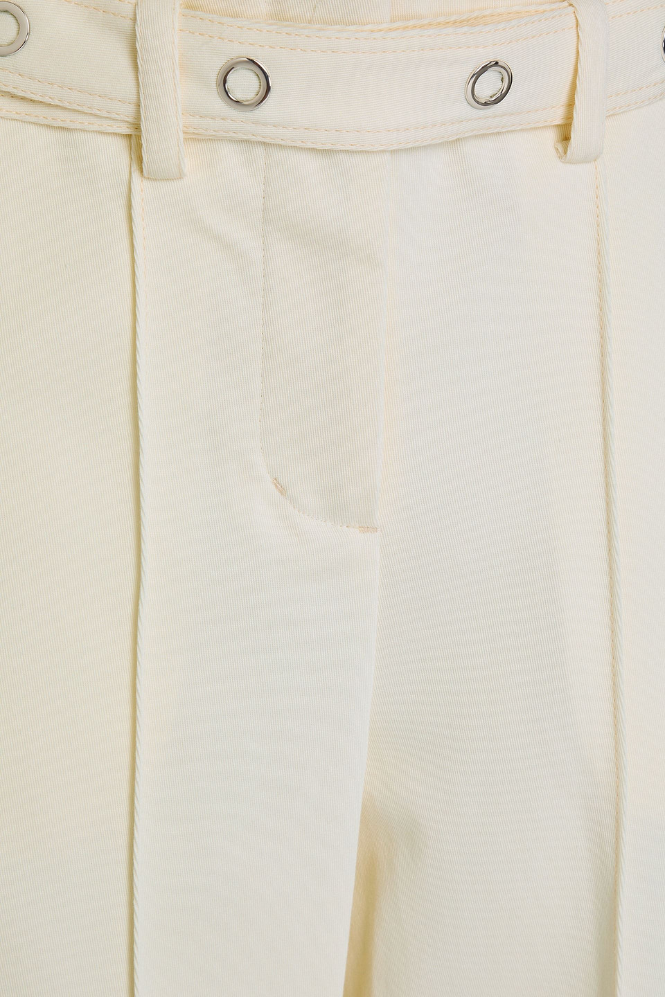 Shop 3.1 Phillip Lim Cotton-twill Wide-leg Pants In Ecru