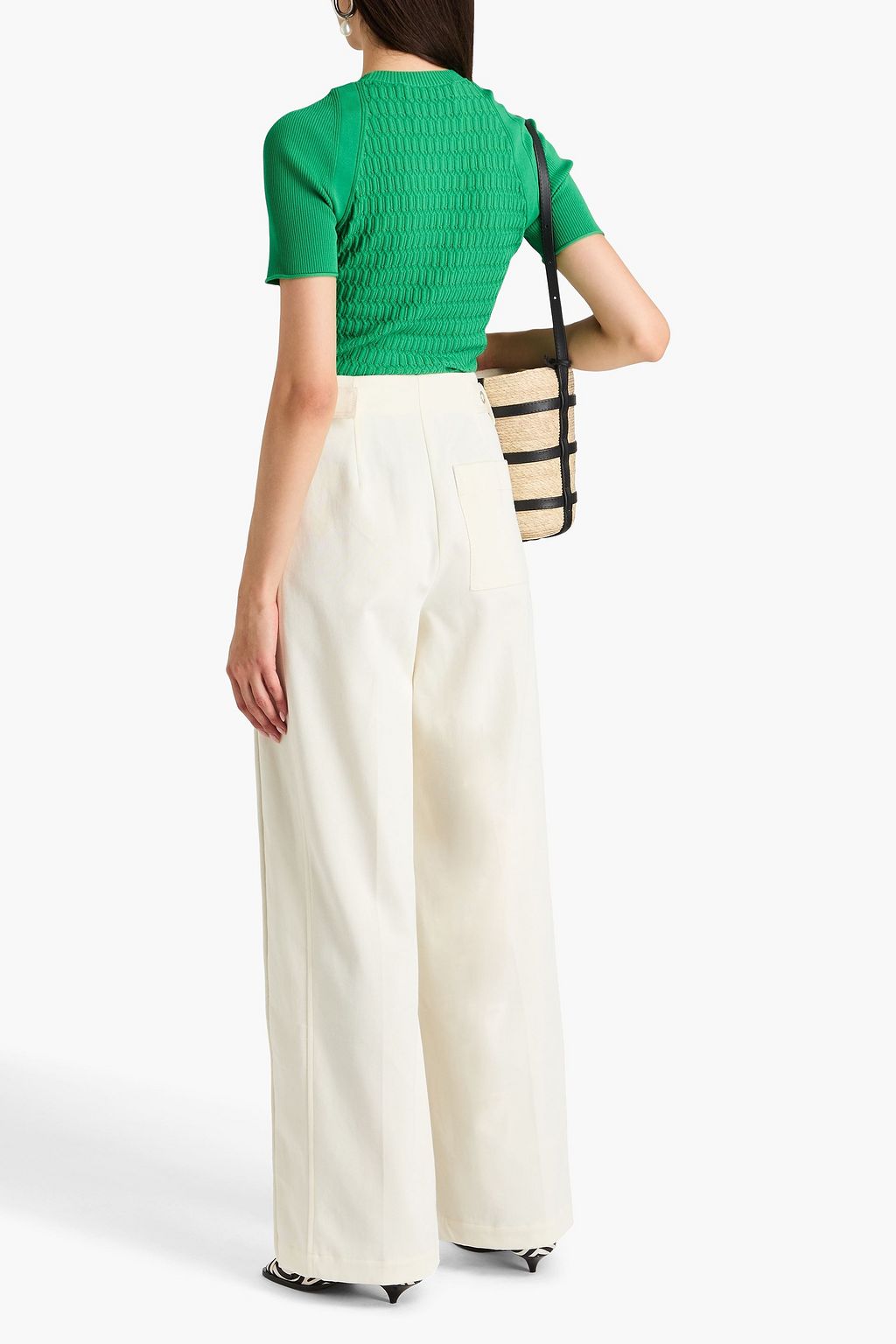 3.1 PHILLIP LIM Cotton-twill wide-leg pants