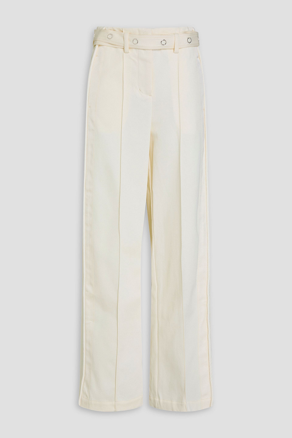 3.1 Phillip Lim Cotton-twill Wide-leg Pants In Ecru