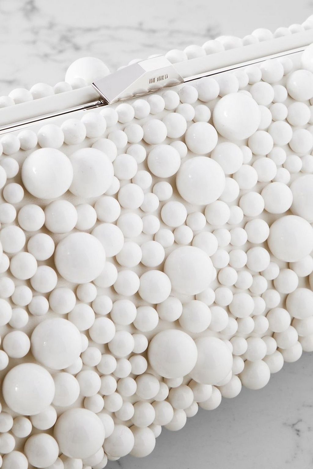 THE ATTICO Long Night small beaded leather clutch