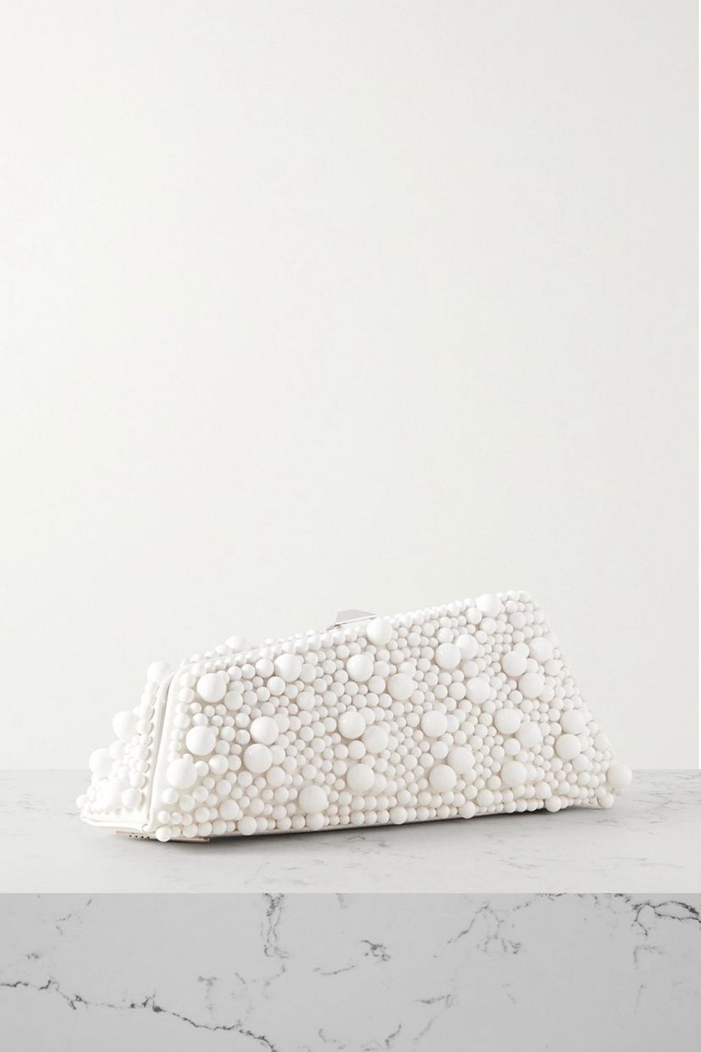 THE ATTICO Long Night small beaded leather clutch