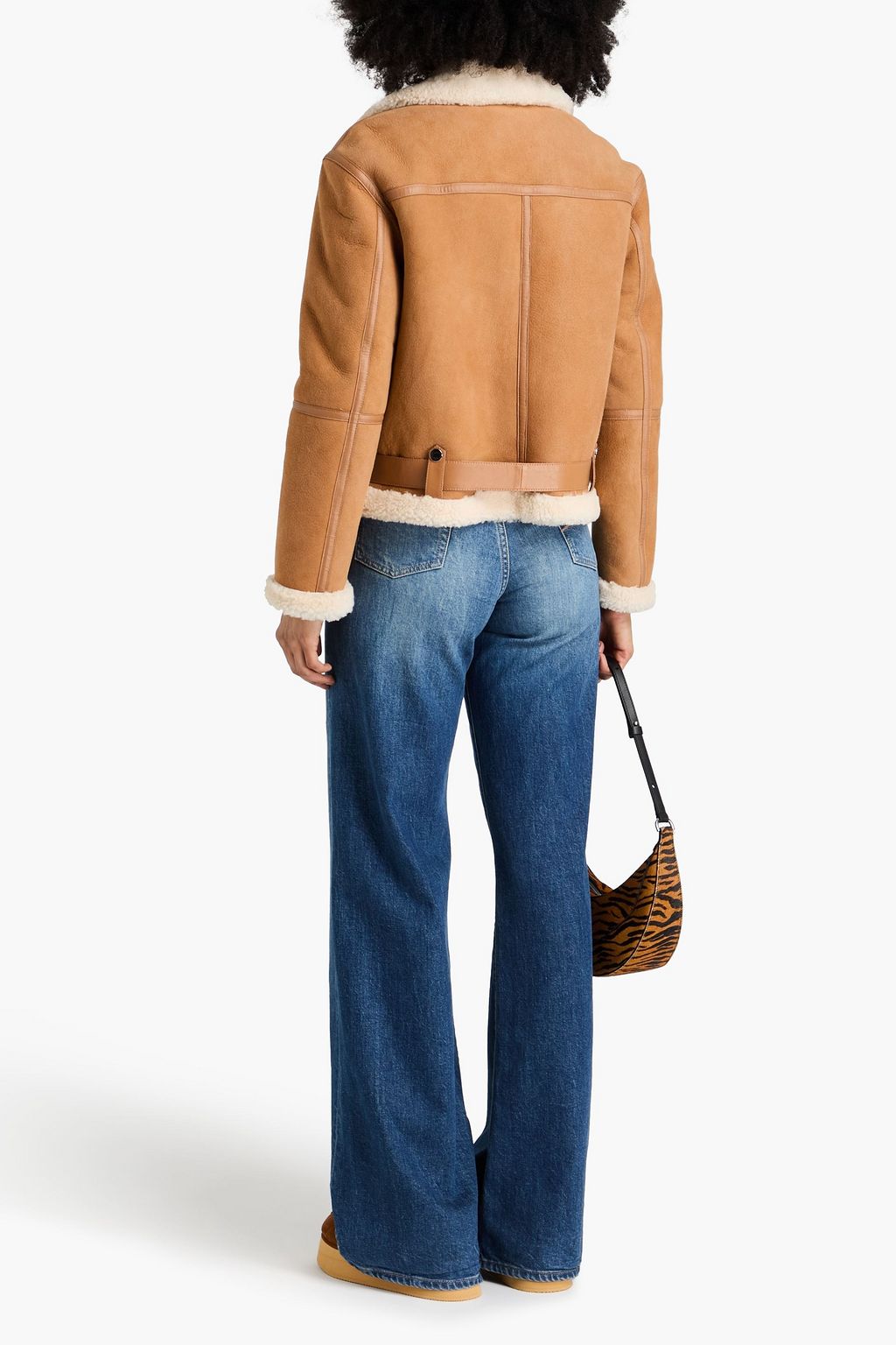 MUUBAA Belted shearling jacket