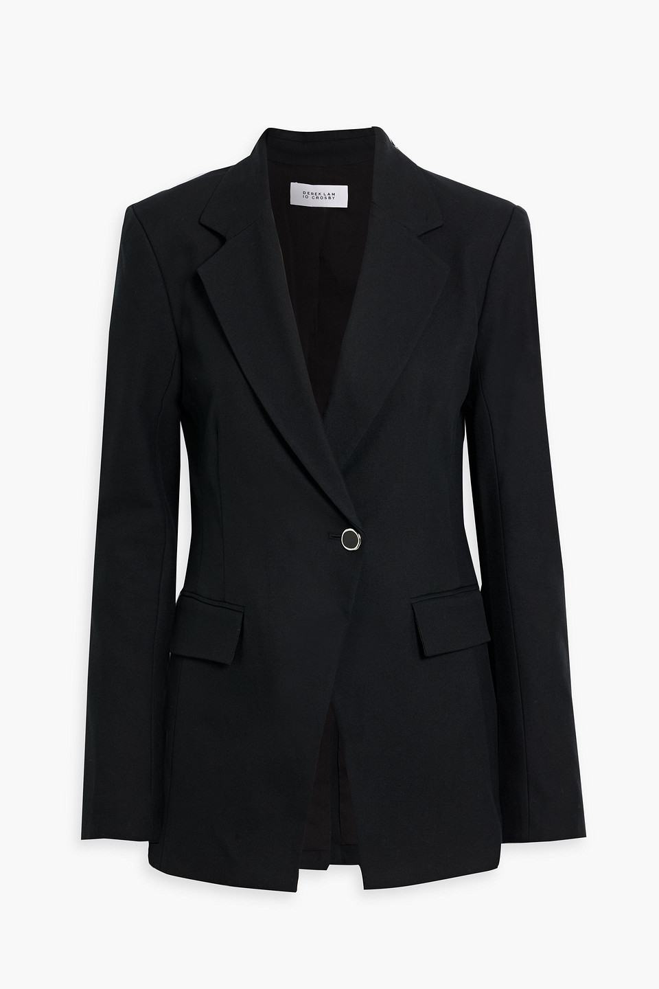 Derek Lam 10 Crosby Noah Double-breasted Cotton-blend Twill Blazer In Black