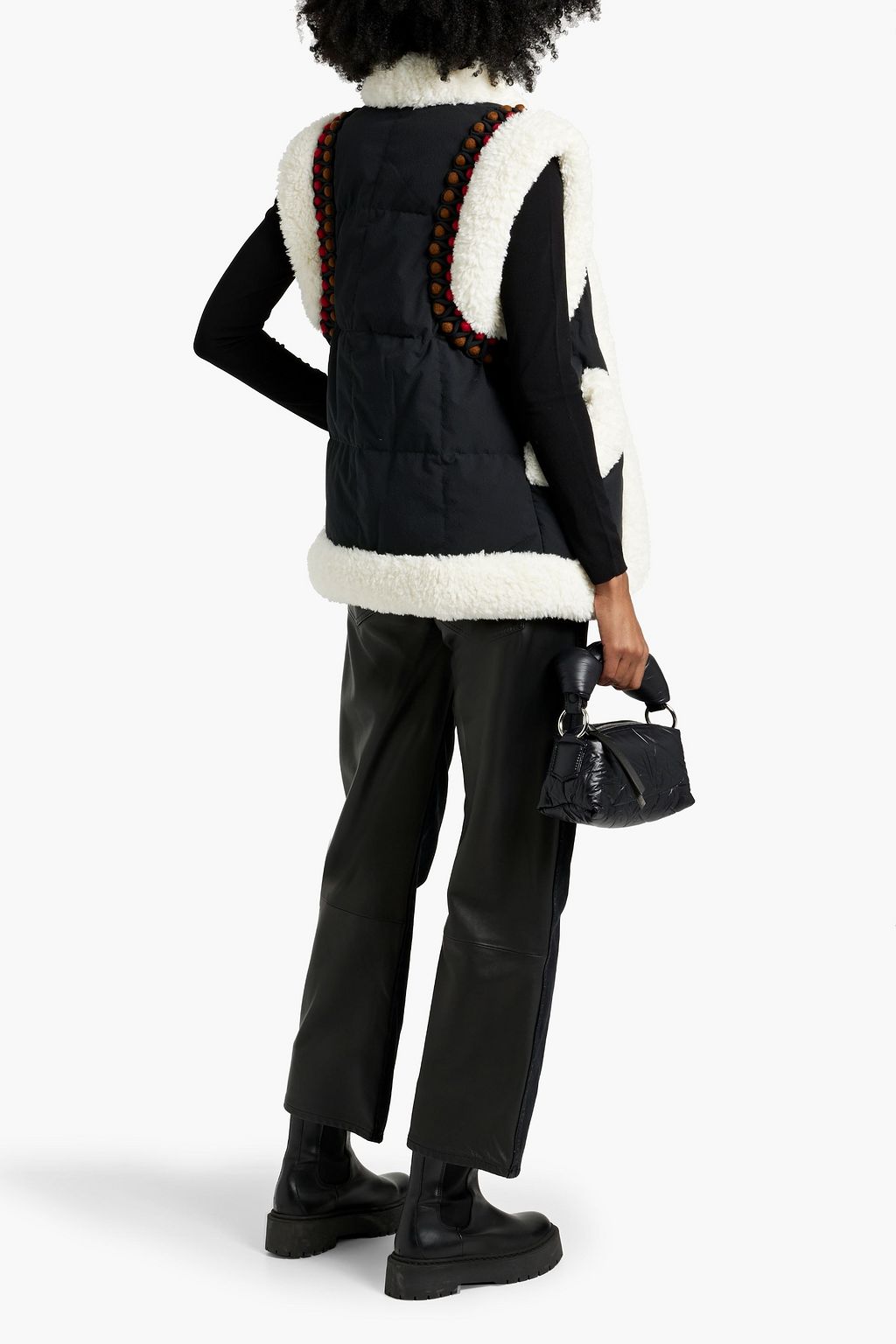 IENKI IENKI Keptar faux shearling-trimmed quilted shell down vest