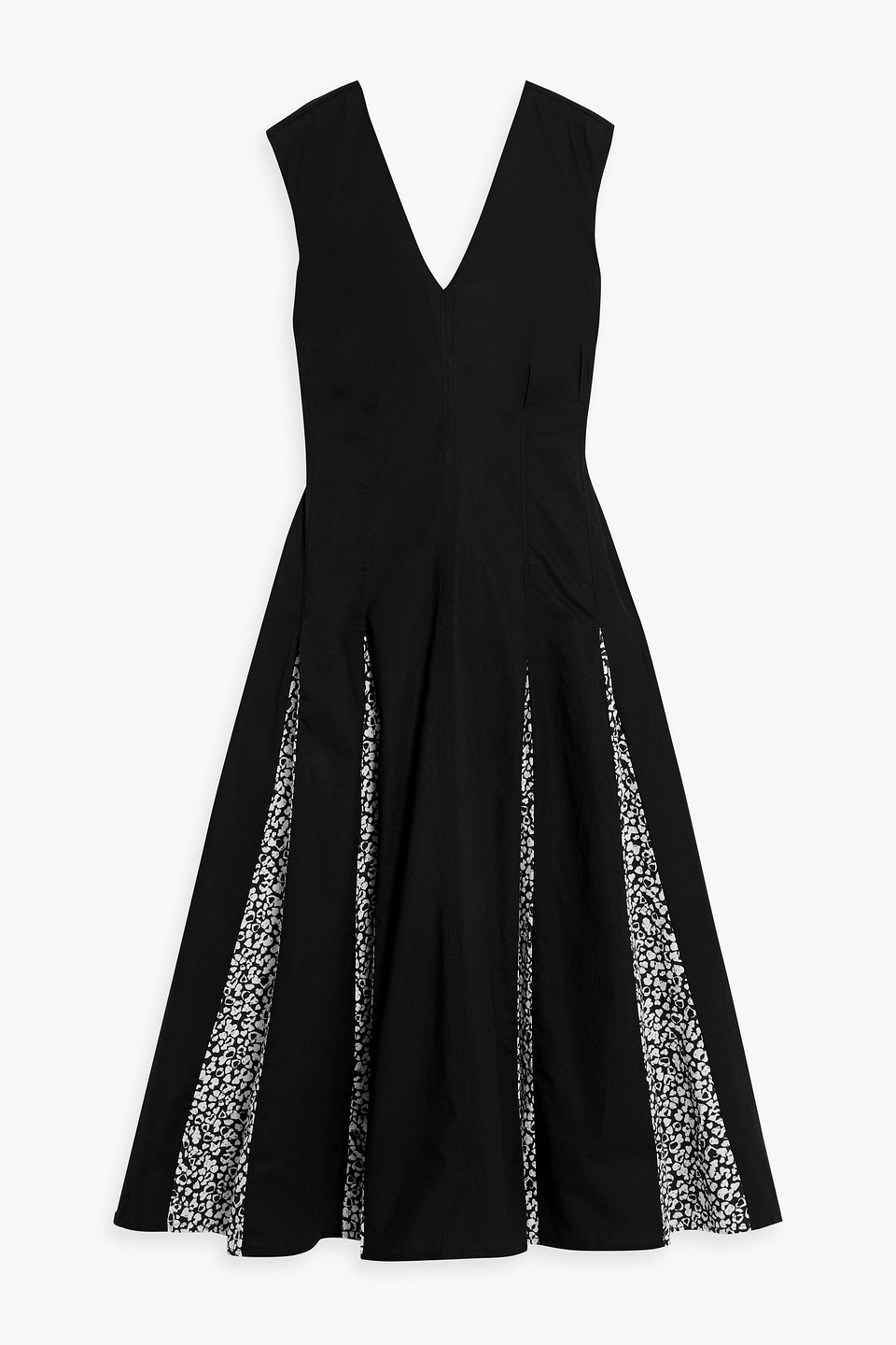 Derek Lam 10 Crosby Ella Sleeveless Godet Dress In Black