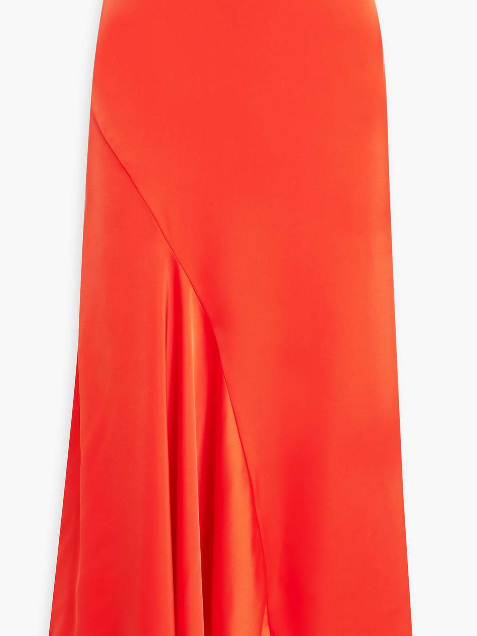 paulette satin midi skirt