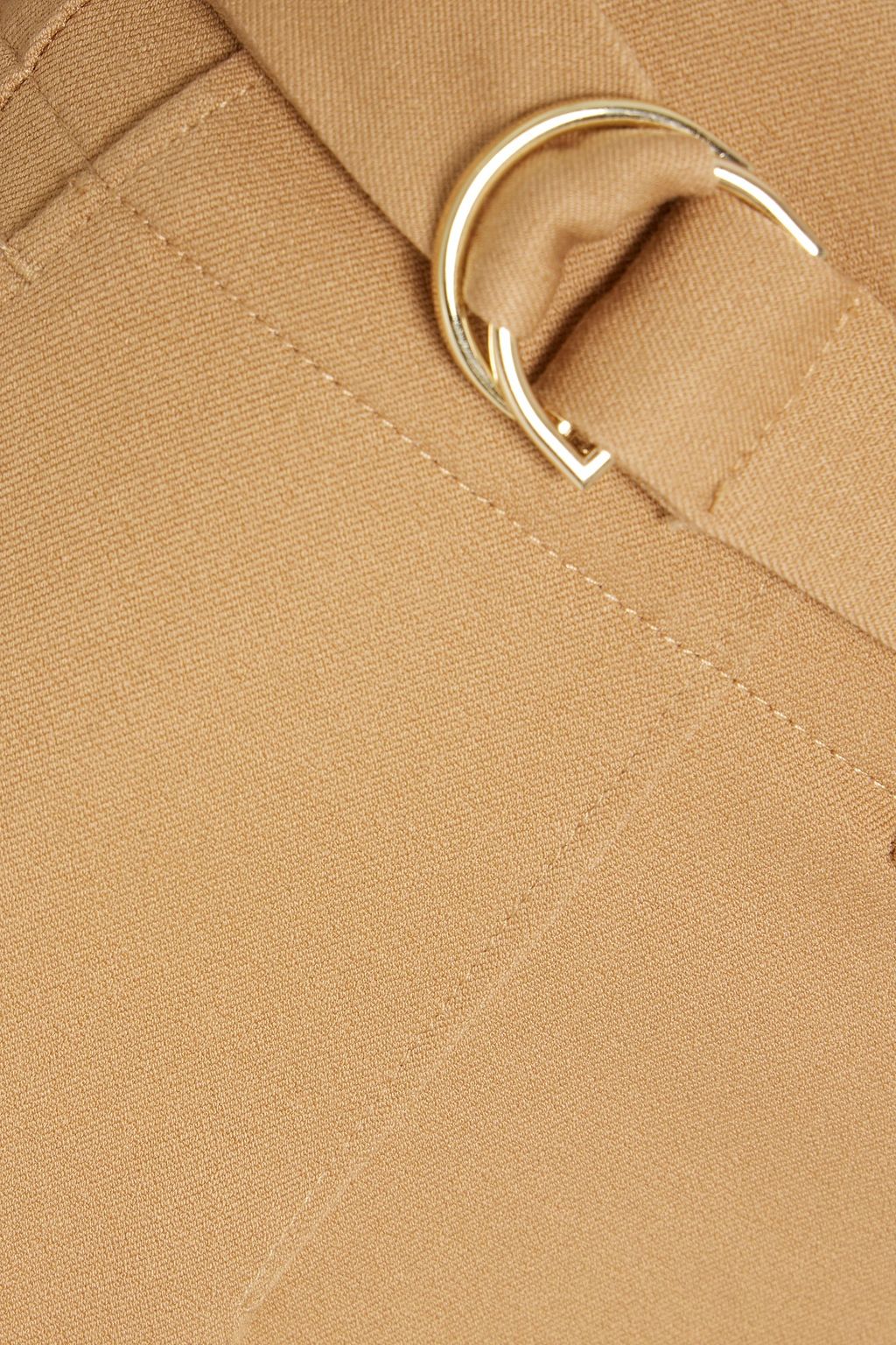 DEREK LAM 10 CROSBY Buckle-detailed cotton-blend twill flared pants