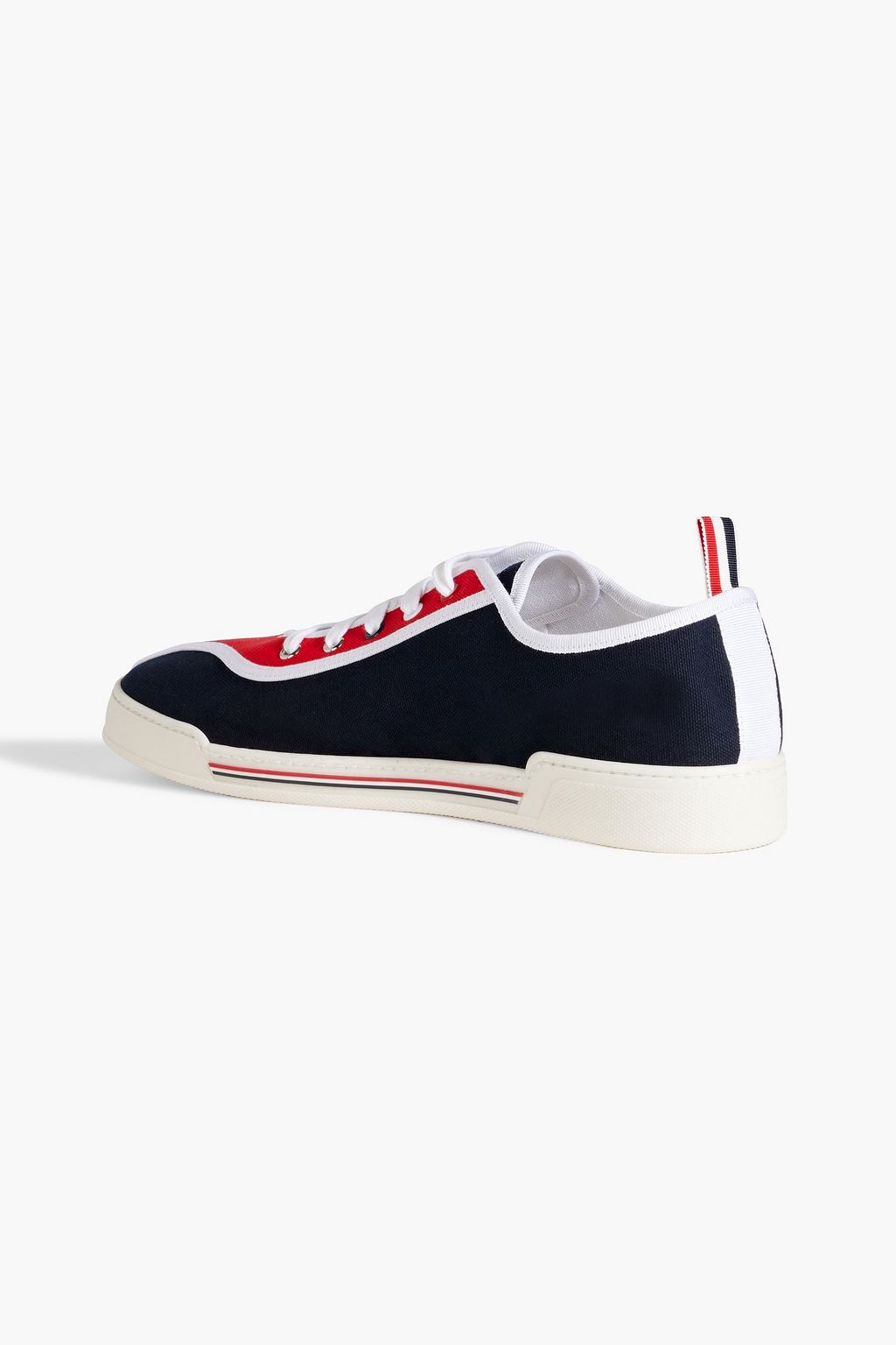 THOM BROWNE Color-block canvas sneakers
