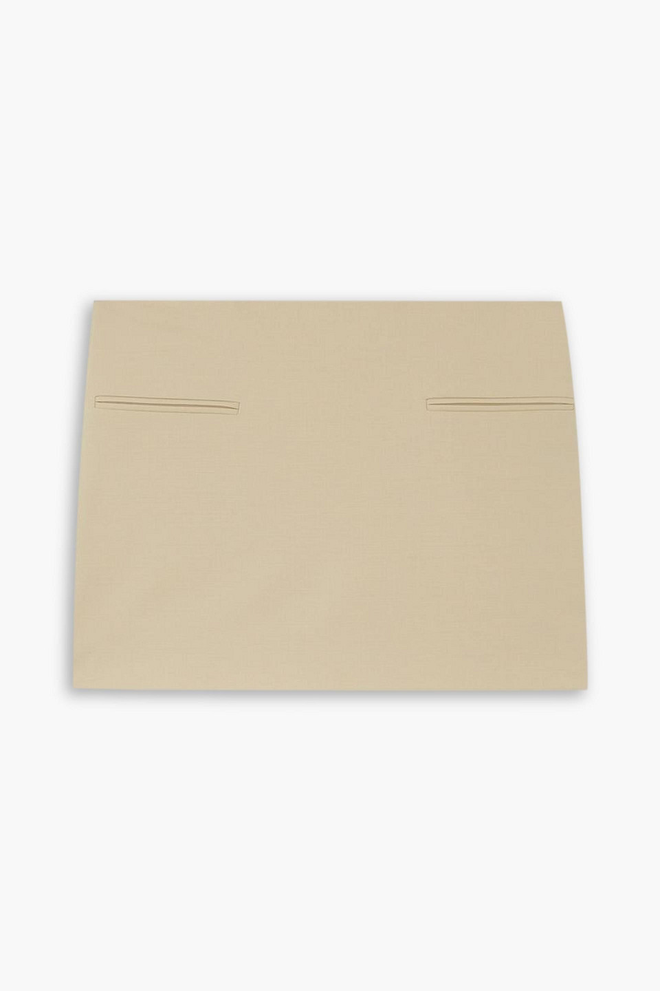 Ferragamo Wool Mini Skirt In Beige