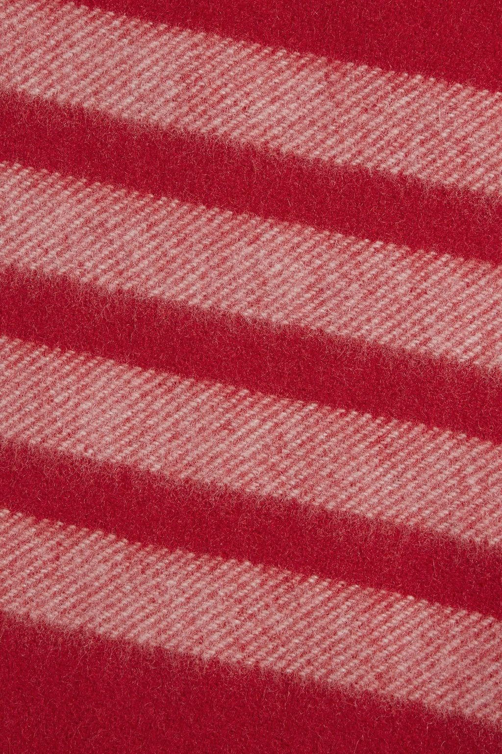 THOM BROWNE Fringed striped cashmere scarf