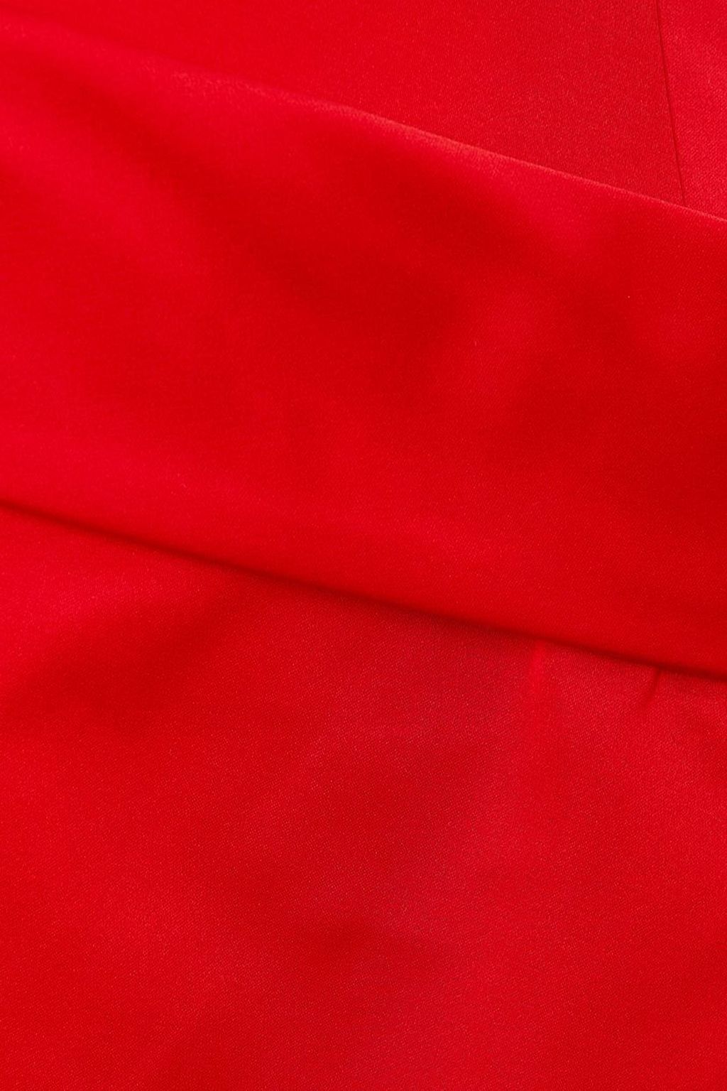 FERRAGAMO Draped duchesse-satin midi skirt