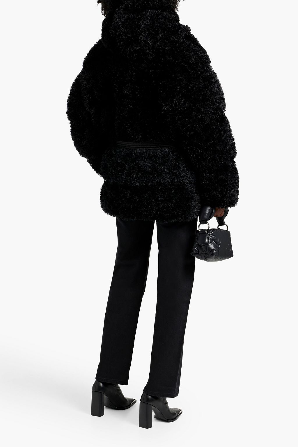 IENKI IENKI Furry Michlin quilted faux fur down jacket