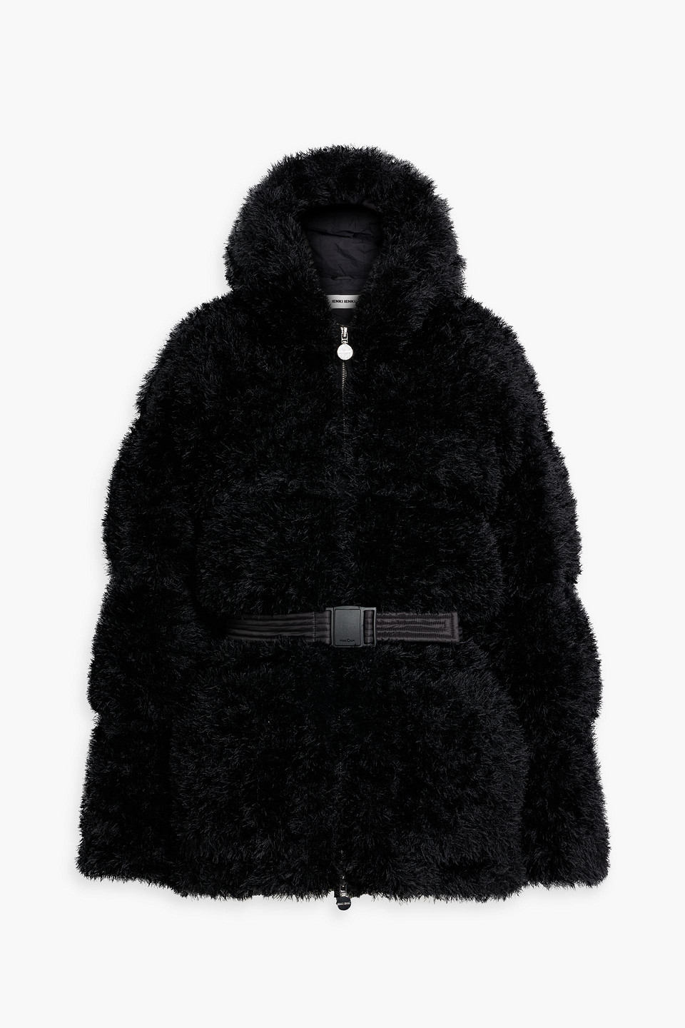 Ienki Ienki Furry Michlin Quilted Faux Fur Down Jacket In Black