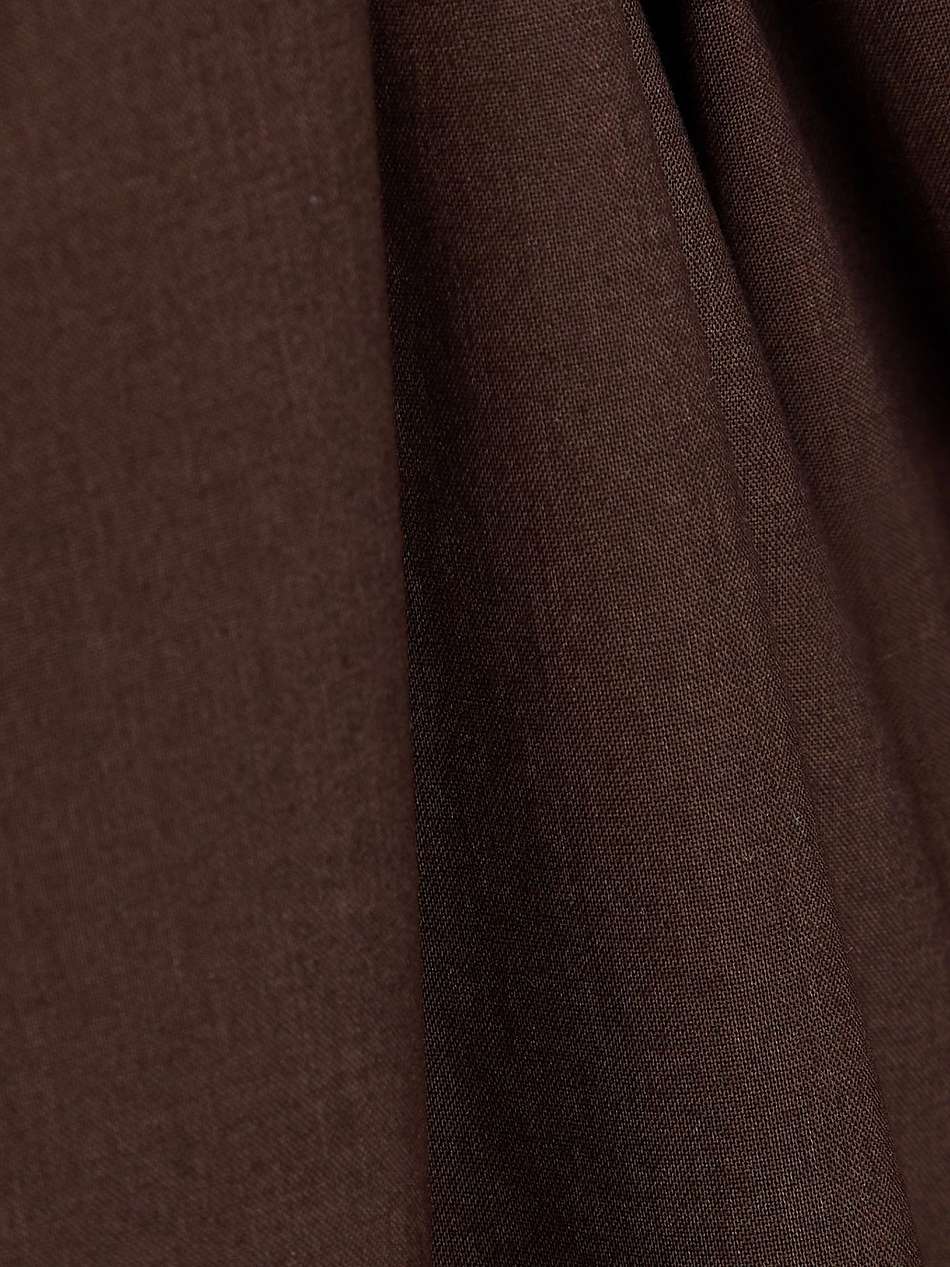 belted cotton-poplin midi shirt dress