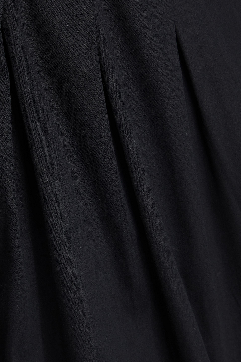 Rohe Pleated Cotton-poplin Midi Shirt Dress In Black