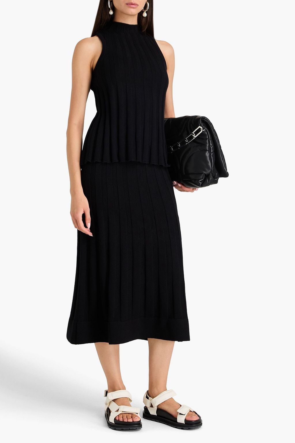 3.1 PHILLIP LIM Ribbed wool and cotton-blend top