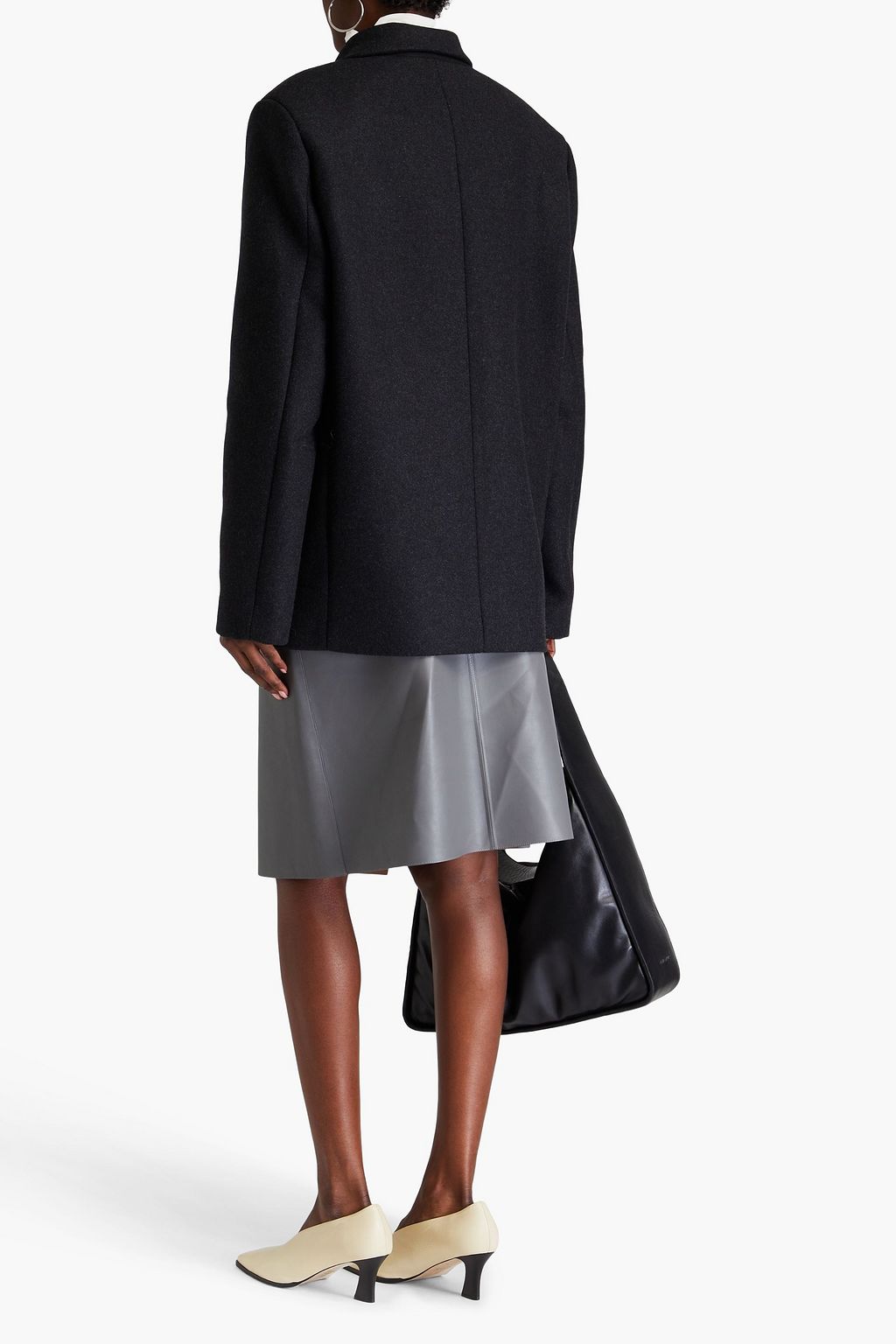 RÓHE Double-breasted brushed wool-blend felt blazer