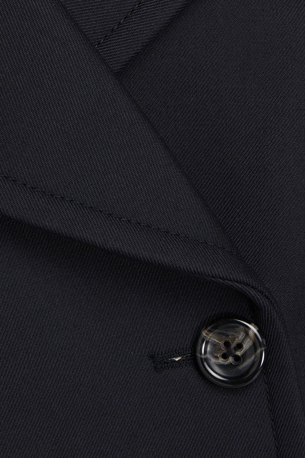 3.1 PHILLIP LIM Striped knit-paneled wool-blend twill coat