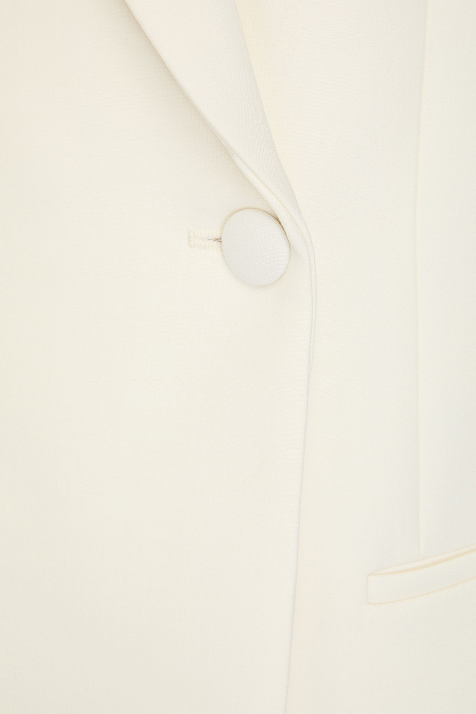 Rohe Double-breasted Crepe Coat In Ivory