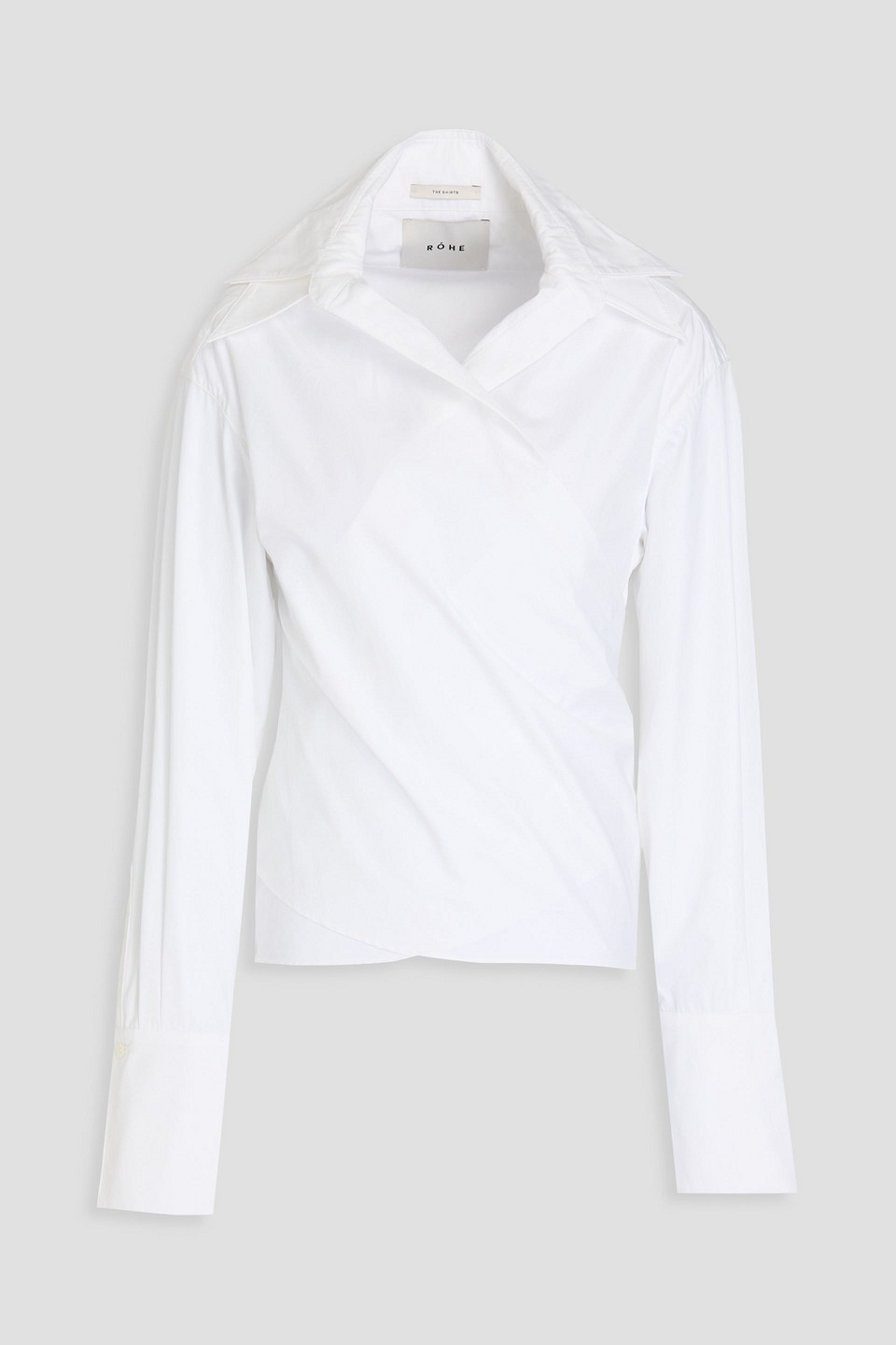 Rohe Wrap Cotton Shirt In White