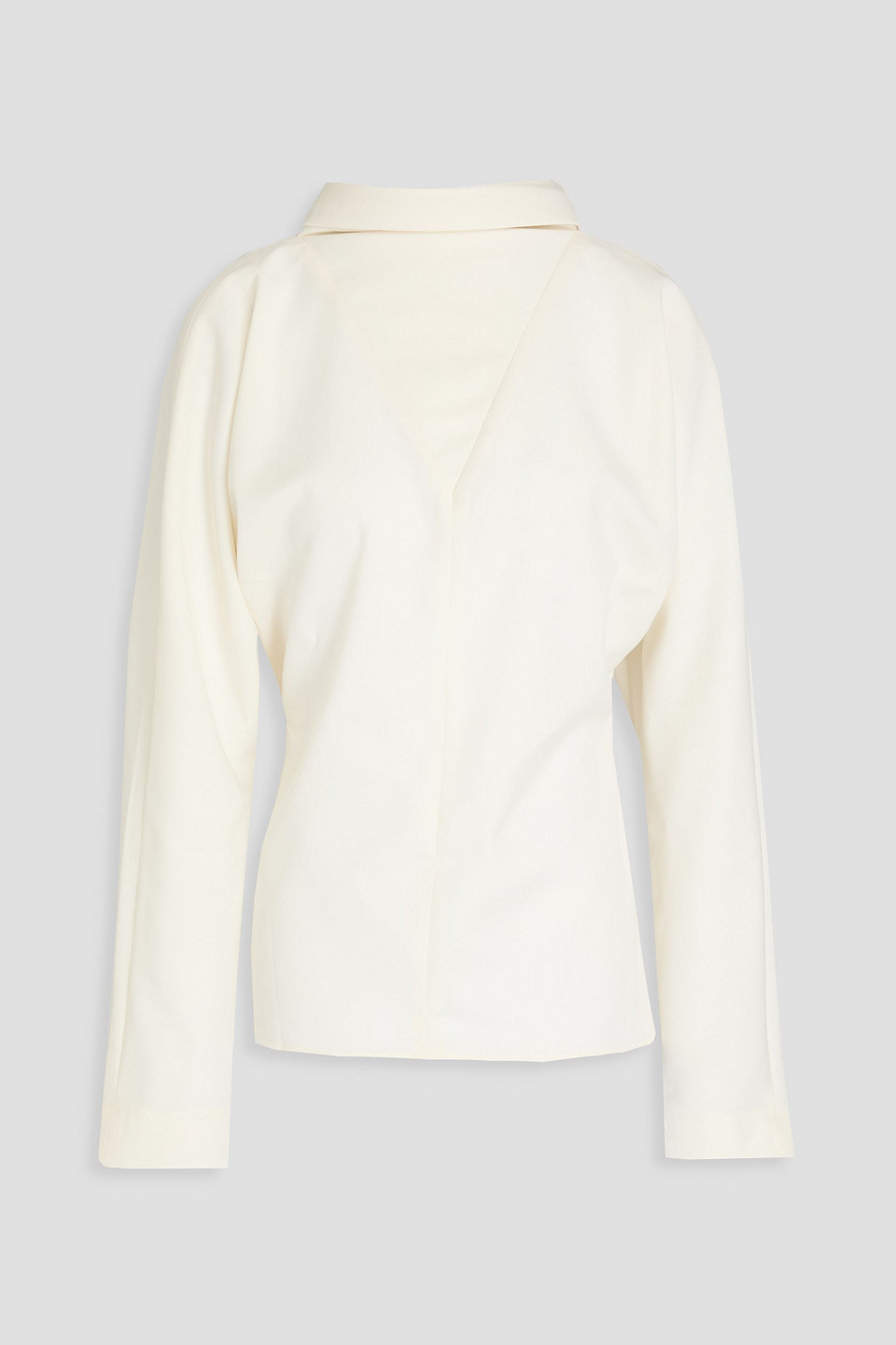Rohe Tie-detailed Woven Blouse In Ivory