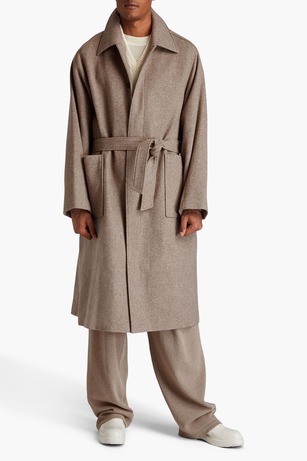 LE 17 SEPTEMBRE Wool-blend felt coat