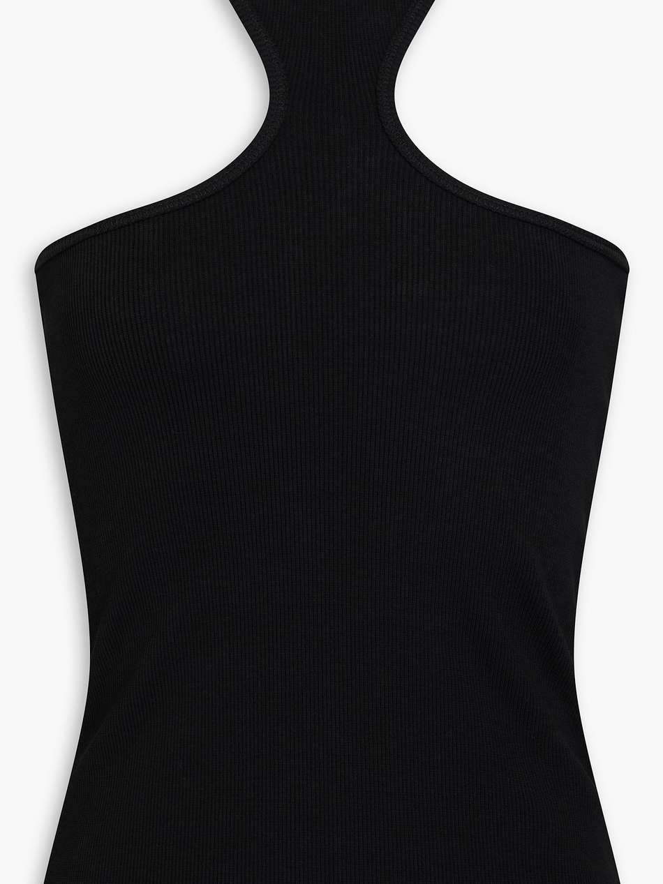 ribbed stretch-cotton jersey tank