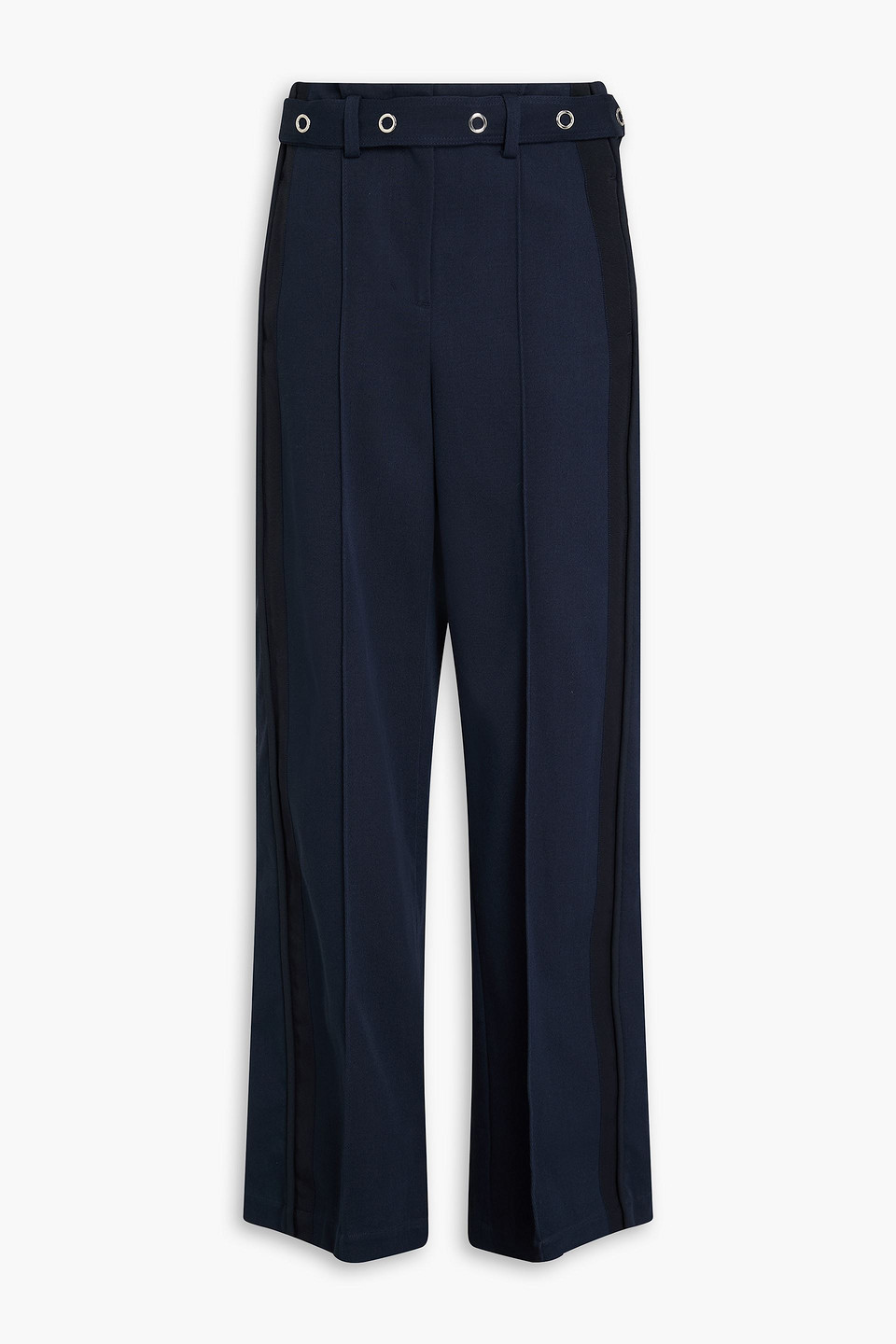 3.1 Phillip Lim Cotton-twill Wide-leg Pants In Navy