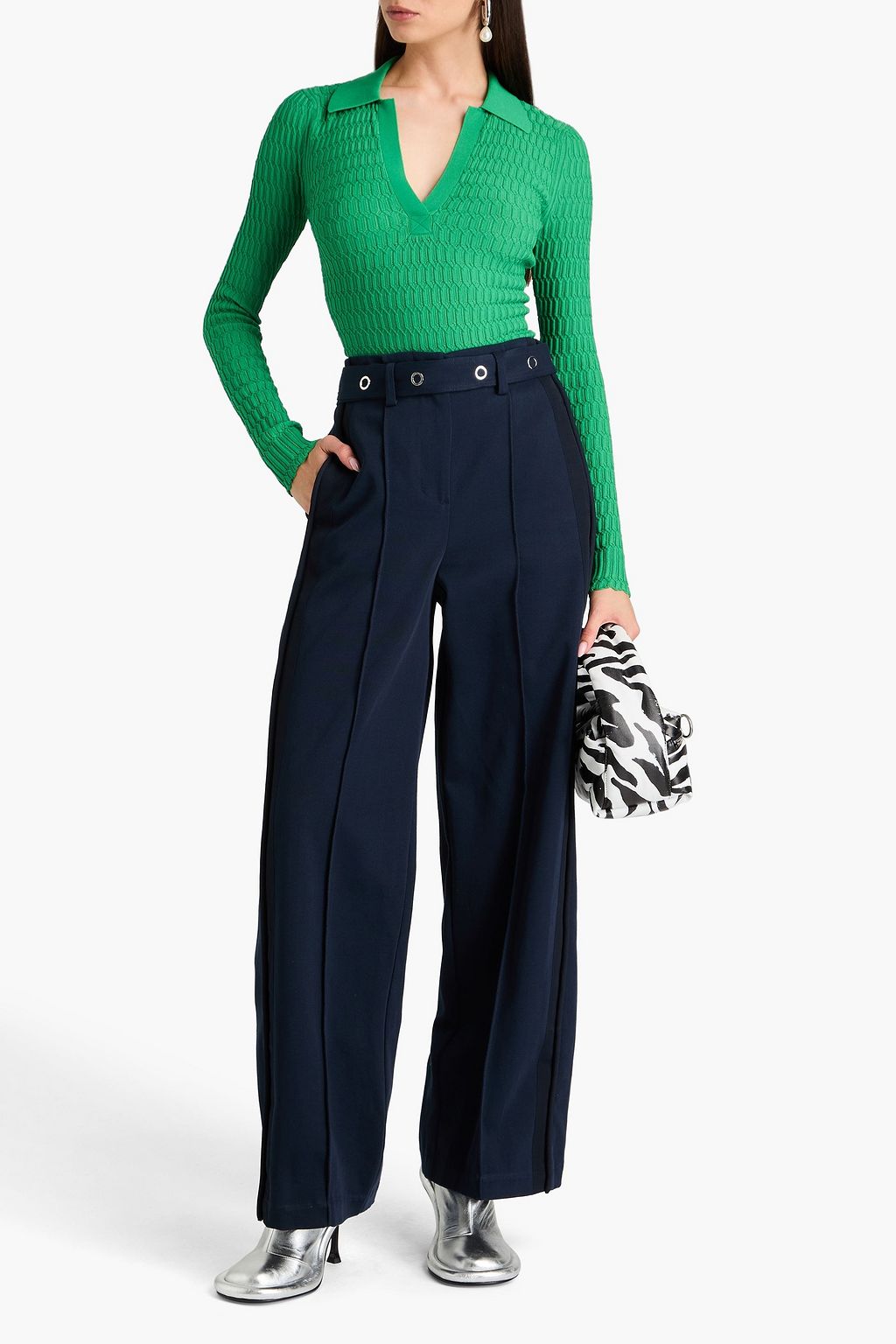 3.1 PHILLIP LIM Cotton-twill wide-leg pants