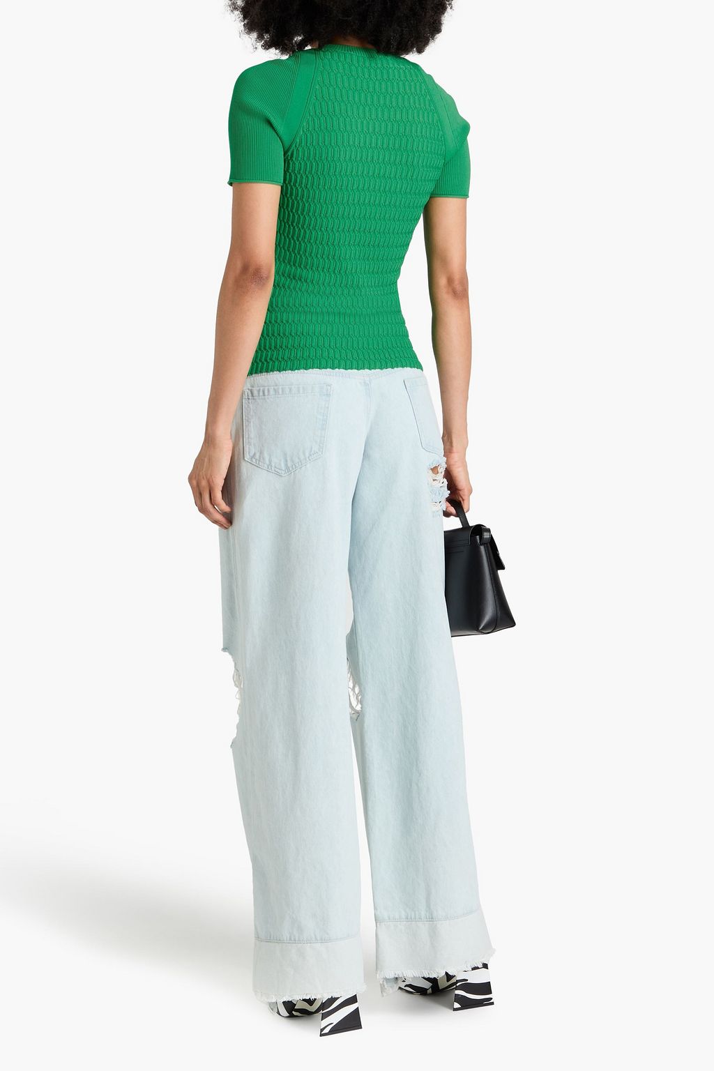 3.1 PHILLIP LIM Button-embellished knitted top