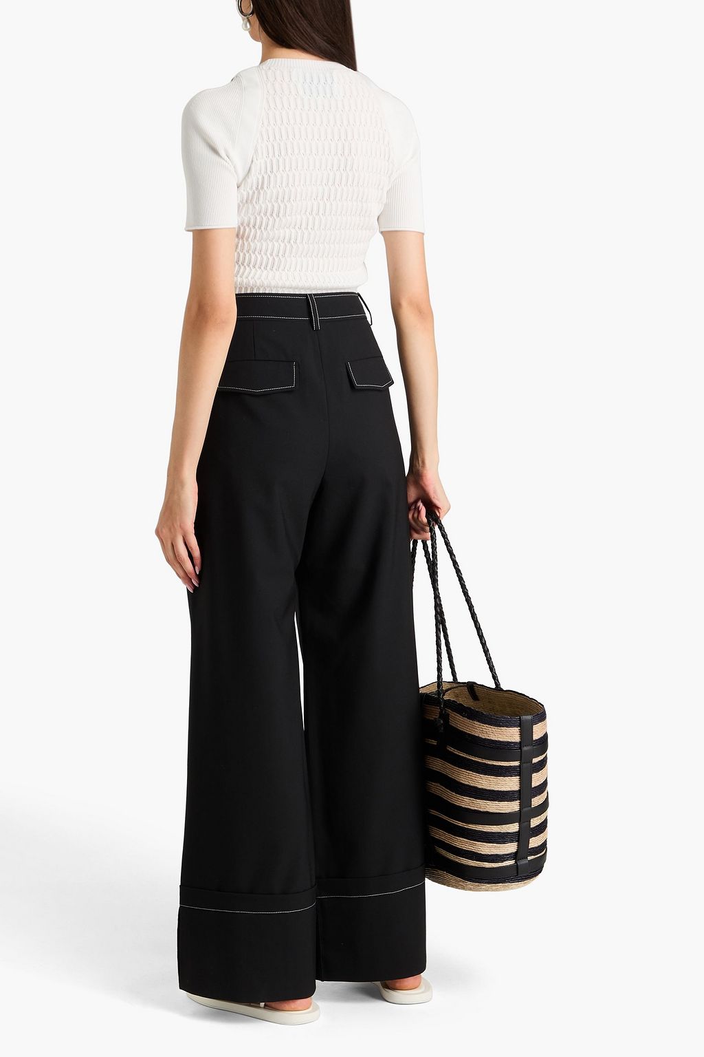 3.1 PHILLIP LIM Button-embellished knitted top