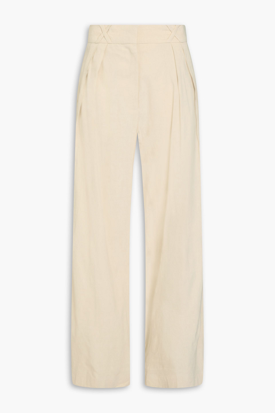 Rohe Linen-blend Wide-leg Pants In Cream