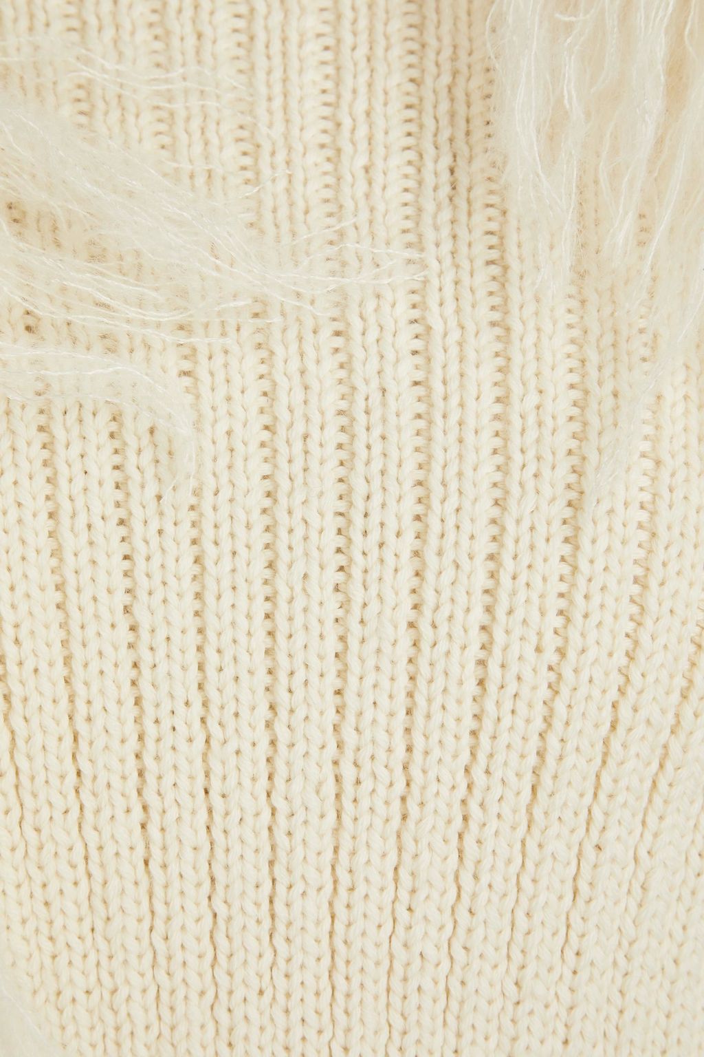 CORDOVA Ploma cropped frayed merino wool turtleneck sweater