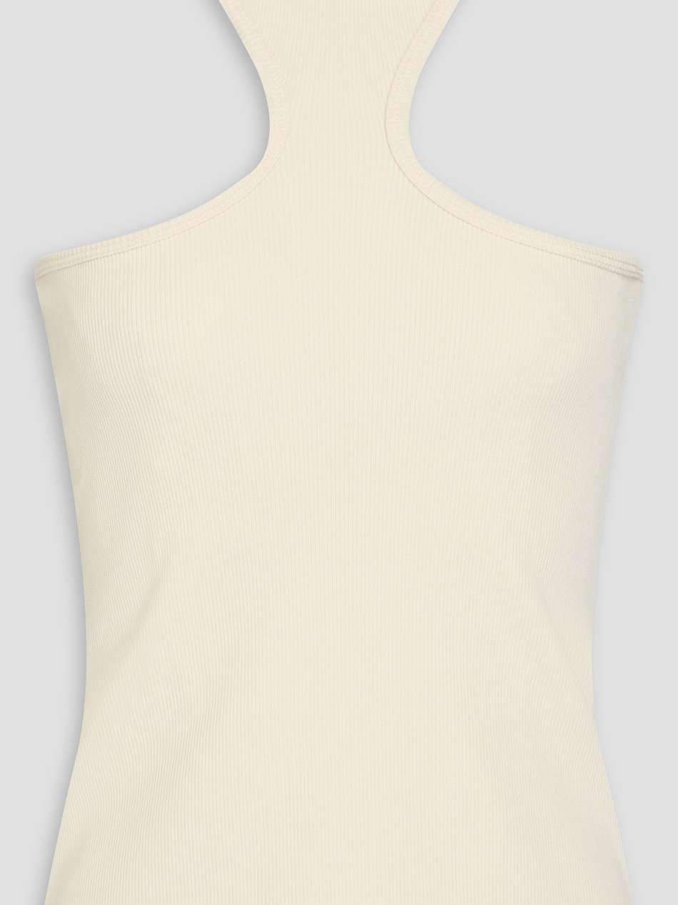 ribbed stretch-cotton jersey tank