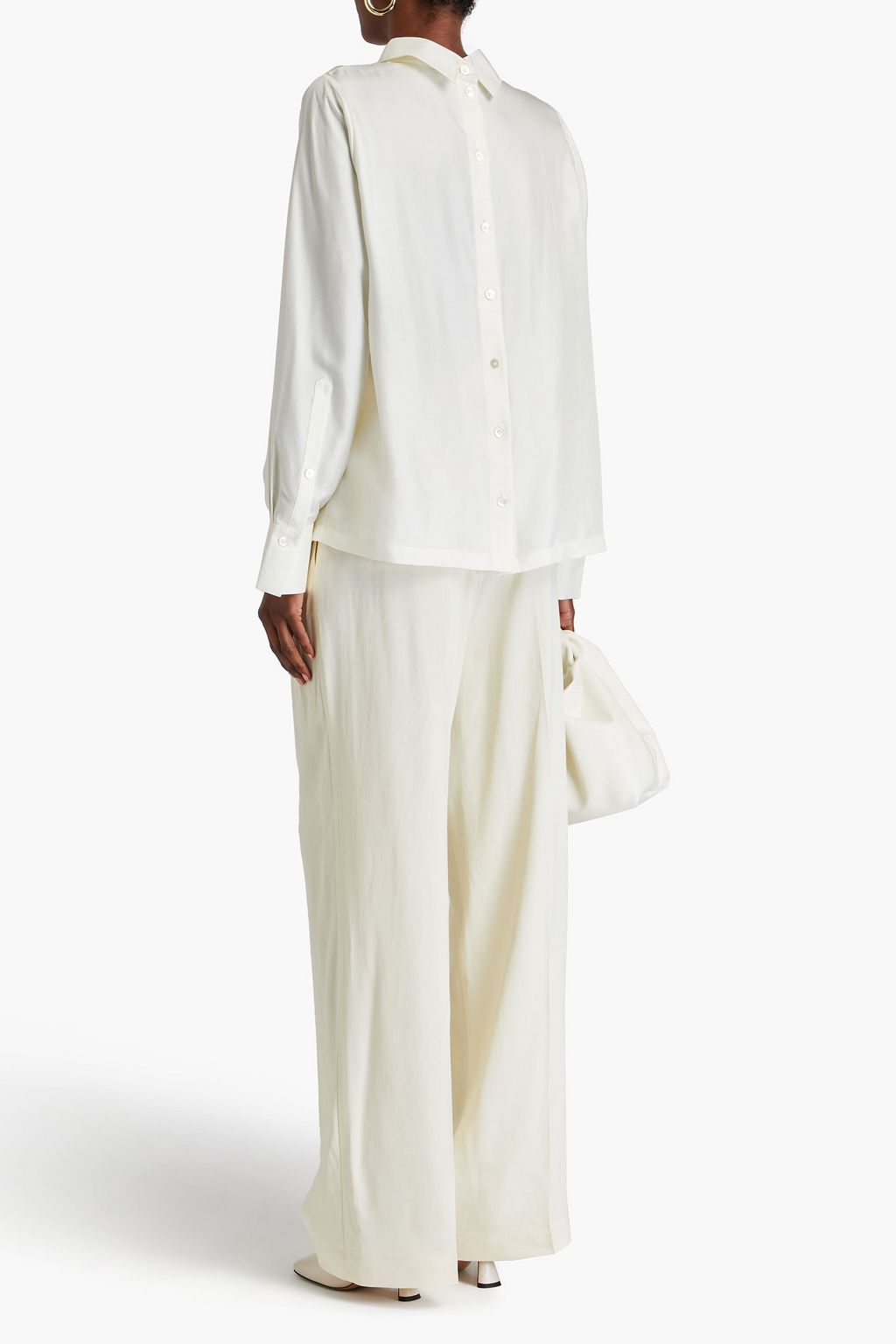 RÓHE Silk-twill blouse