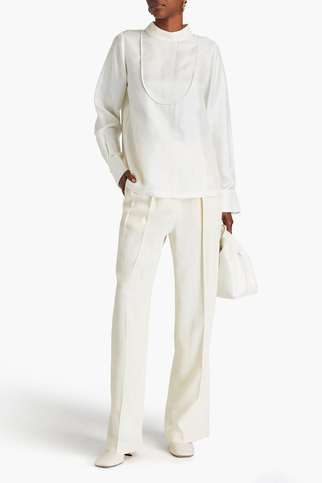 RÓHE Silk-twill blouse