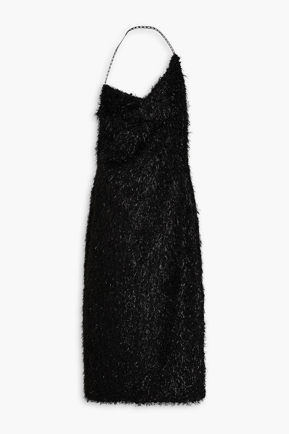 Stine Goya - Promise tinsel halterneck midi dress - Black - L