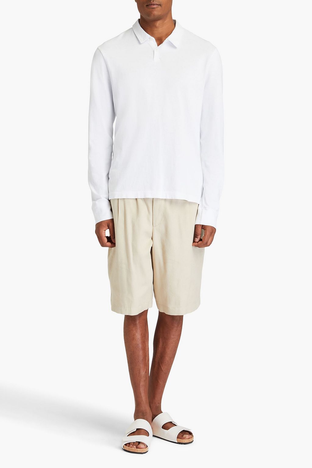 JAMES PERSE Cotton-jersey polo shirt