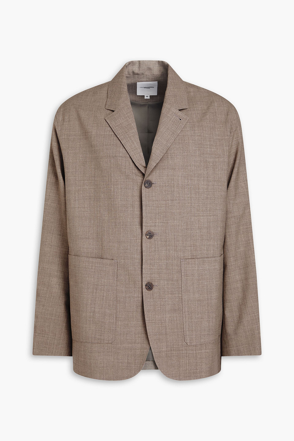 Le 17 Septembre Wool Blazer In Mushroom