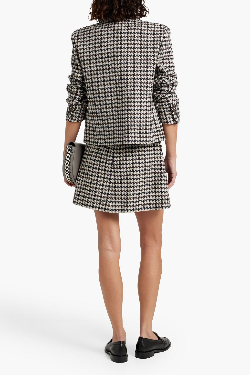 THEORY Double-breasted houndstooth wool blazer