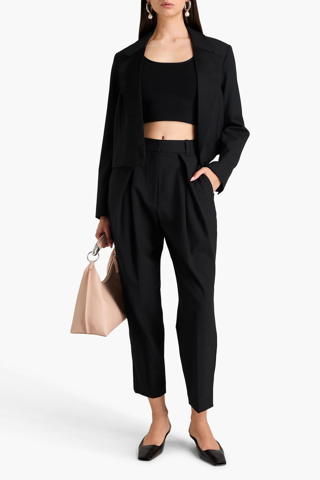 3.1 PHILLIP LIM Cropped flannel tapered pants