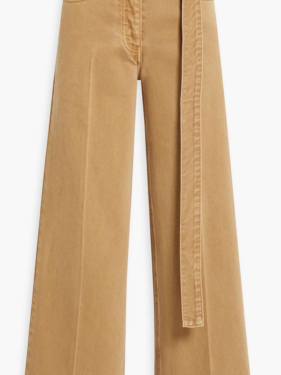 high-rise wide-leg jeans