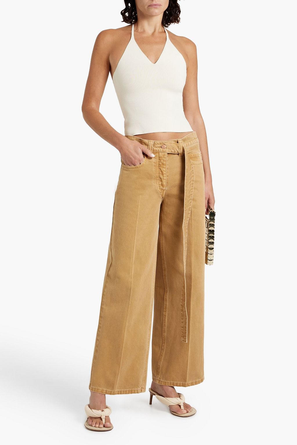 ALEXANDER WANG High-rise wide-leg jeans