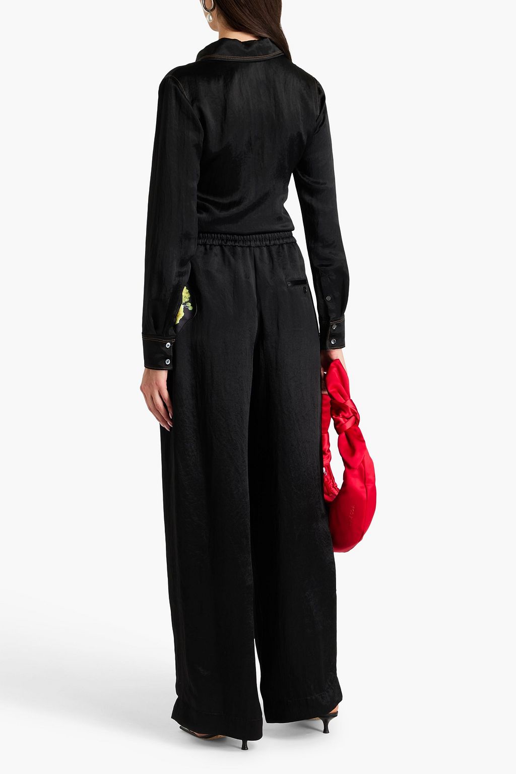 3.1 PHILLIP LIM Appliquéd satin shirt